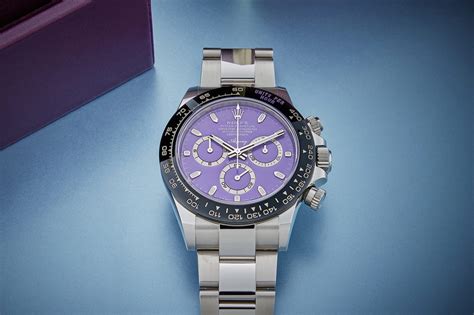 purple rolex daytona|rolex daytona color chart.